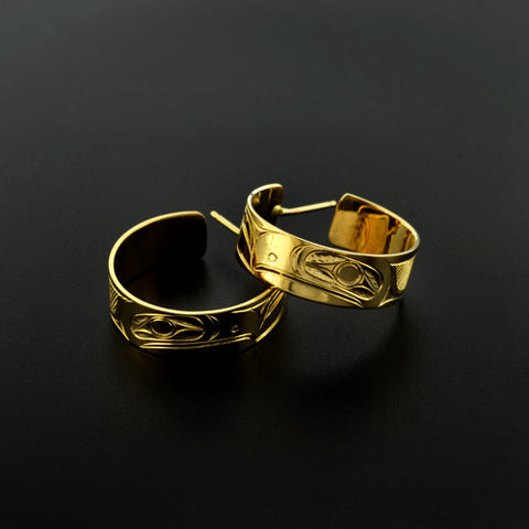 Raven - 18k Gold Earrings