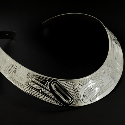 Ravens - Silver Choker