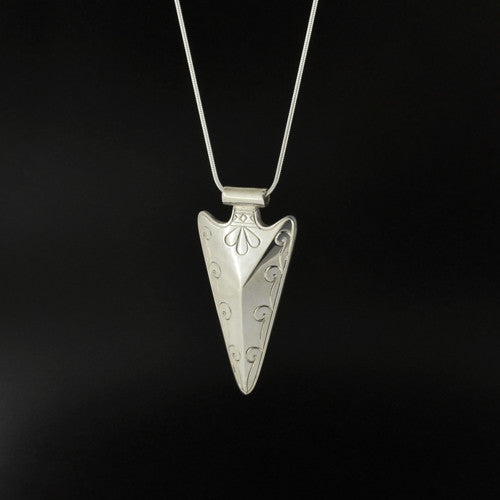 Sharifah Marsden - Floral Arrowhead - Silver Jewellery