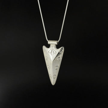 Sharifah Marsden - Floral Arrowhead - Silver Jewellery