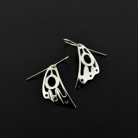 Hummingbird Wings - Silver Earrings