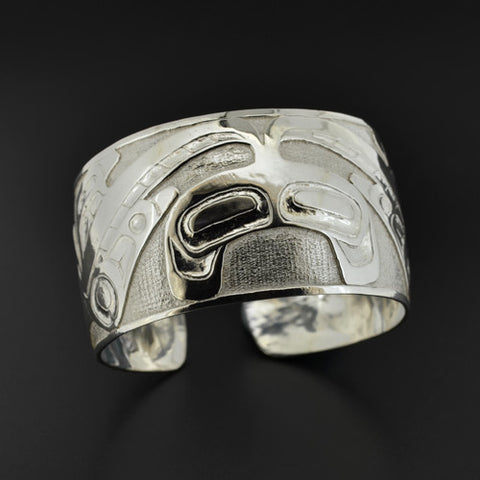 Split Killerwhale - Silver Bracelet