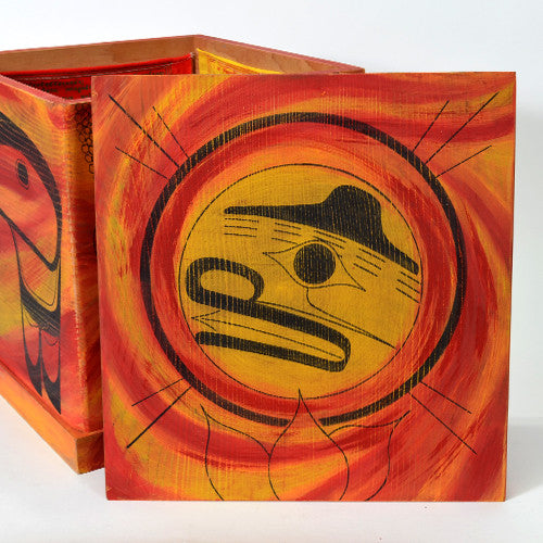 Ian Reid - Raven Obtains In-light-tenement - Bentwood Boxes