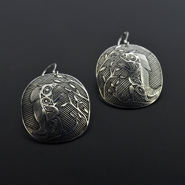 Porcupine - Silver Earrings