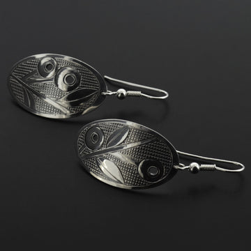 Wild Blueberries - Silver Earrings