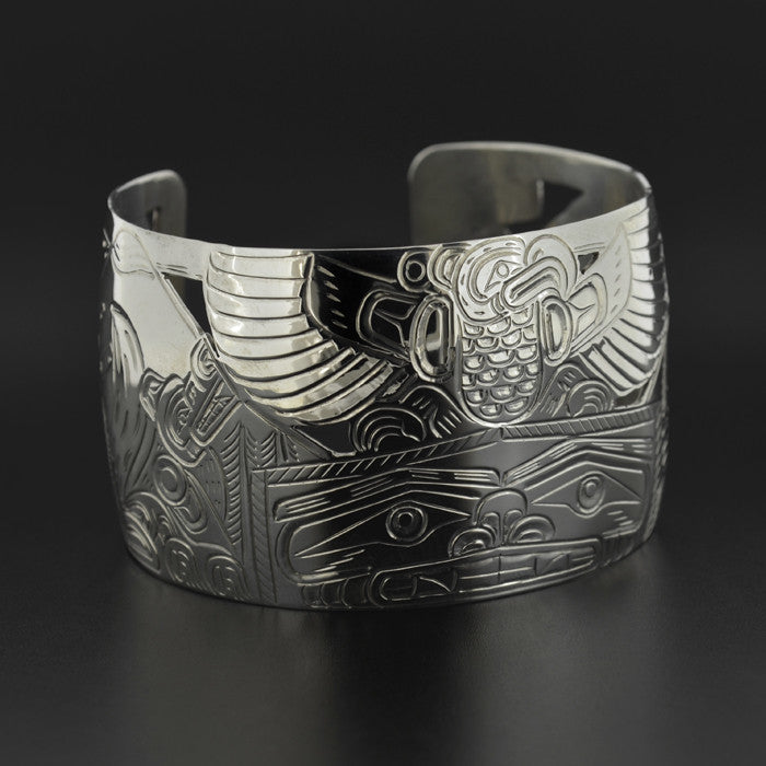 Big House in the Forest - Silver Bracelet